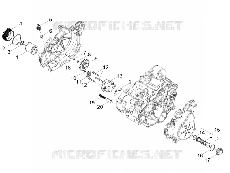 POMPE A HUILE - FILTRE A HUILE Aprilia APRILIA-MOTORCYCLES 125 TUONO 2024  Tuono 125 4T Euro 5 ABS