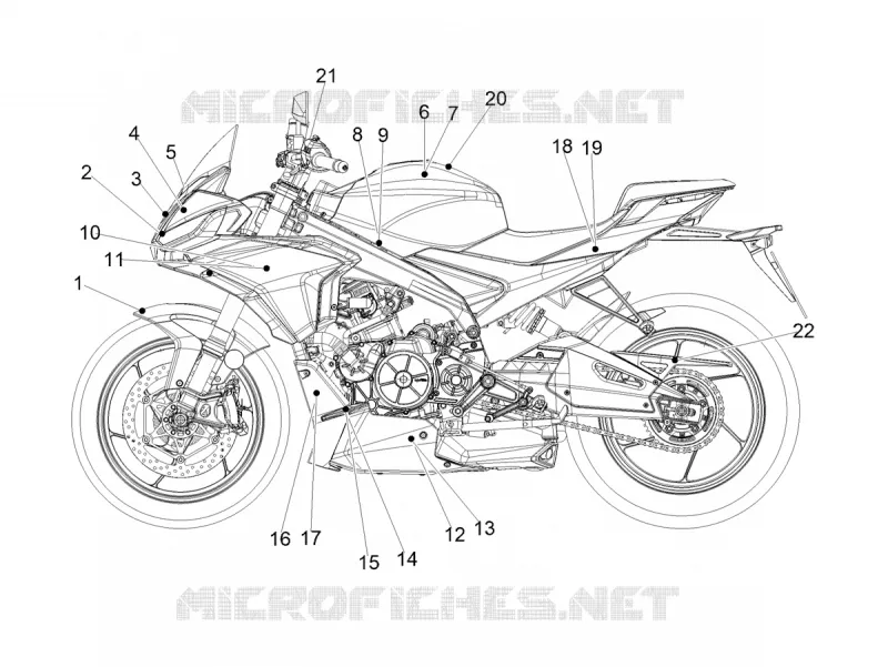AUTOCOLLANTS Aprilia APRILIA-MOTORCYCLES 660 TUONO 2022  Tuono 660 4T 8V Euro 5 ABS