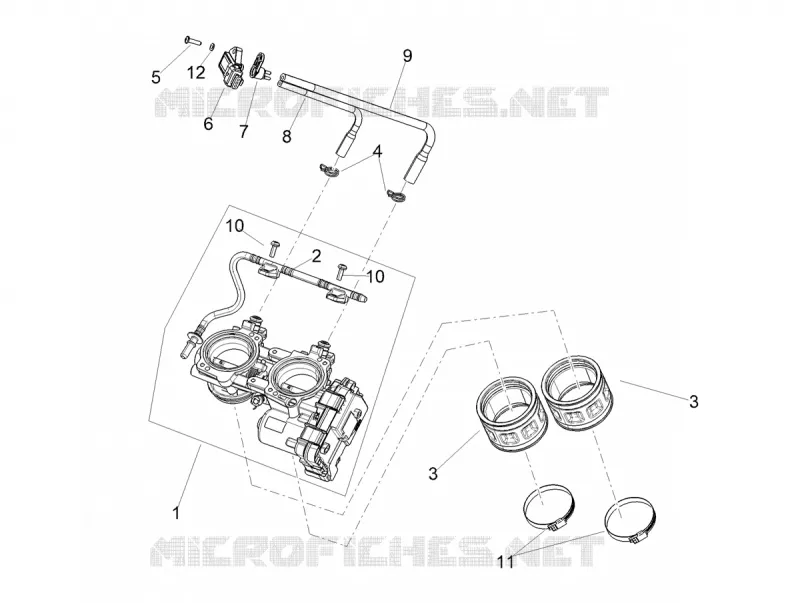 BOITIER PAPILLON INJECTION Aprilia APRILIA-MOTORCYCLES 660 TUONO 2022  Tuono 660 4T 8V Euro 5 ABS
