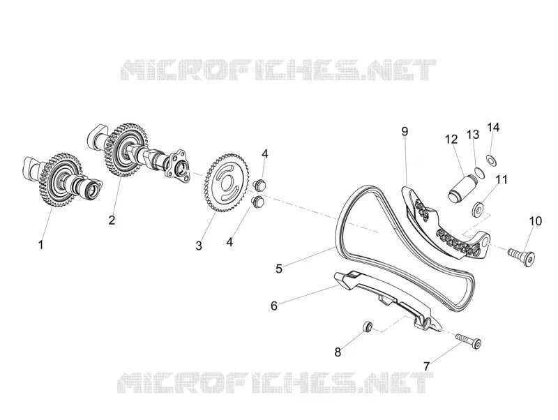 DISTRIBUTION CYLINDRE AVANT Aprilia APRILIA-MOTORCYCLES 1100 TUONO 2021  Tuono V4 1100 Euro 5