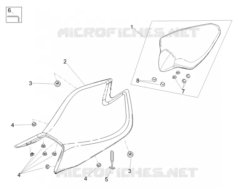SELLE Aprilia APRILIA-MOTORCYCLES 1100 TUONO 2023  Tuono V4 1100 Euro 5