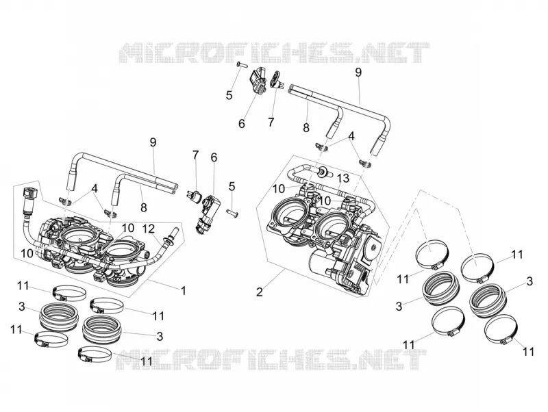 BOITIER PAPILLON INJECTION Aprilia APRILIA-MOTORCYCLES 1100 TUONO 2021  Tuono V4 Factory 1100 Euro 5 Superpole ABS