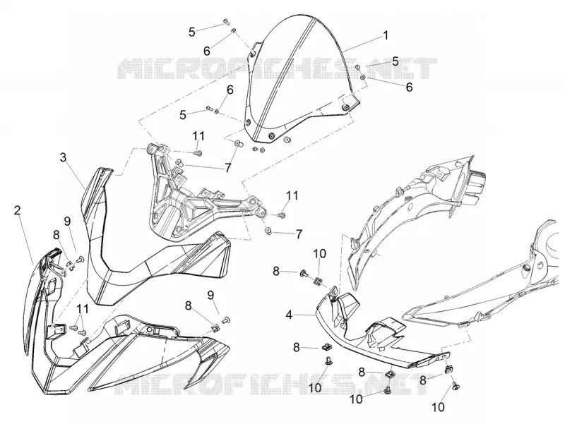 TETE DE FOURCHE Aprilia APRILIA-MOTORCYCLES 1100 TUONO 2021  Tuono V4 Factory 1100 Euro 5 Superpole ABS
