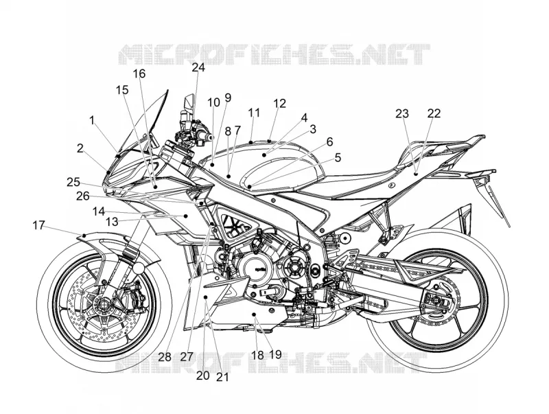 AUTOCOLLANTS Aprilia APRILIA-MOTORCYCLES 1100 TUONO 2021  Tuono V4 Factory 1100 Euro 5 Superpole ABS