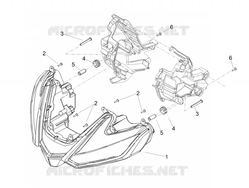 Eclairages avant Aprilia APRILIA-MOTORCYCLES 1100 TUONO 2021  Tuono V4 Factory 1100 Euro 5 Superpole ABS