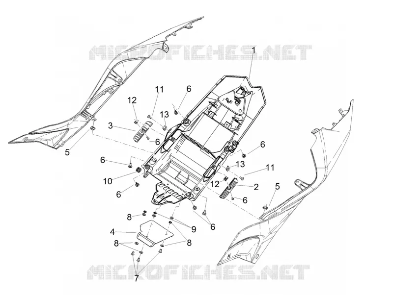 LOGEMENT SOUS SELLE Aprilia APRILIA-MOTORCYCLES 1100 TUONO 2022  Tuono V4 Factory 1100 Euro 5 Superpole ABS