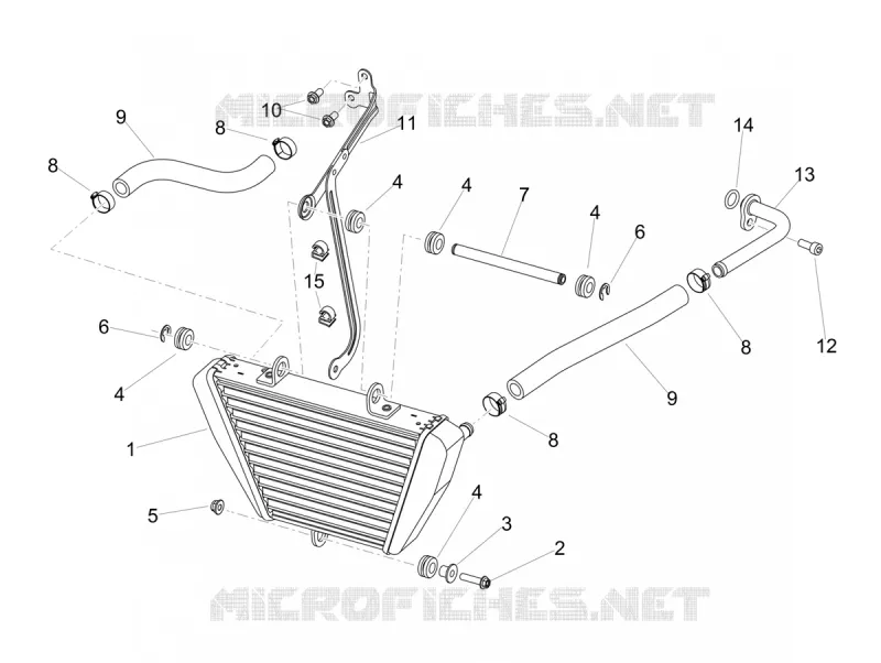 RADIATEUR D'HUILE Aprilia APRILIA-MOTORCYCLES 1100 TUONO 2021  Tuono V4 Factory 1100 Euro 5 Superpole ABS