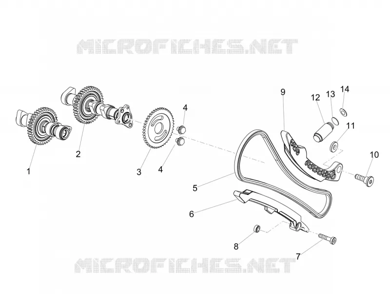 DISTRIBUTION CYLINDRE AVANT Aprilia APRILIA-MOTORCYCLES 1100 TUONO 2021  Tuono V4 Factory 1100 Euro 5 Superpole ABS