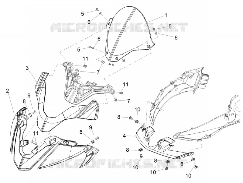 TETE DE FOURCHE Aprilia APRILIA-MOTORCYCLES 1100 TUONO 2021  Tuono V4 Factory 1100 Euro 5 Superpole ABS