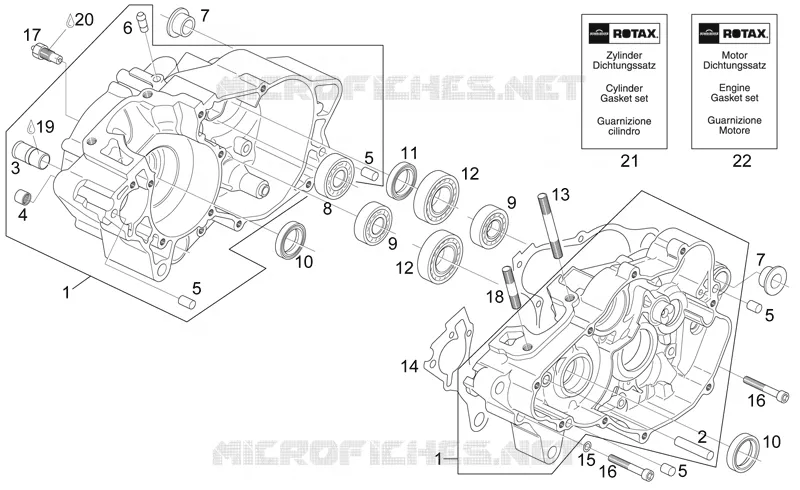 Carter moteur Aprilia APRILIA-MOTORCYCLES 125 RS 2001  RS 125