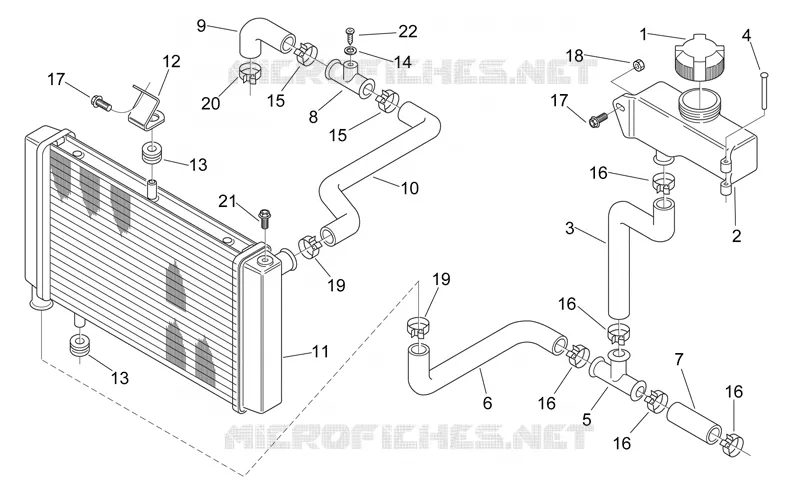 Radiateur Aprilia APRILIA-MOTORCYCLES 125 RS 2002  RS 125