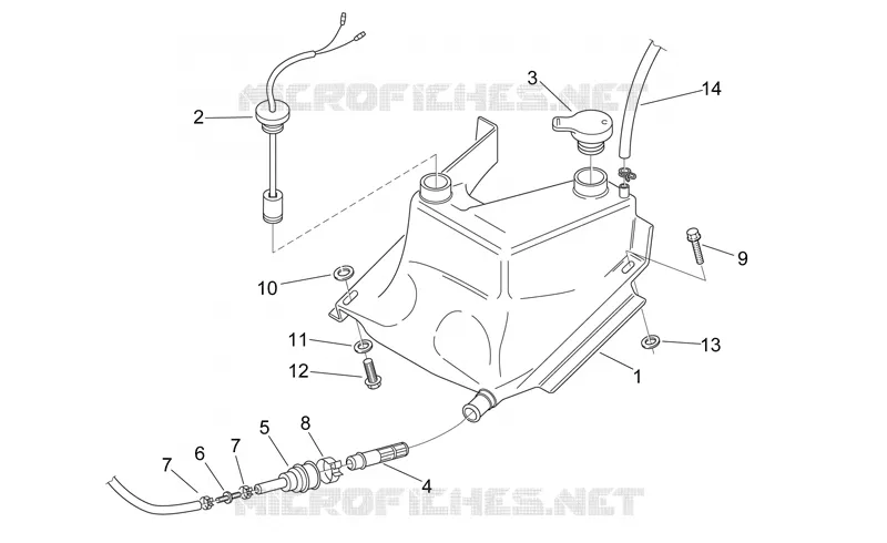 Réservoir  huile Aprilia APRILIA-MOTORCYCLES 125 RS 2000  RS 125