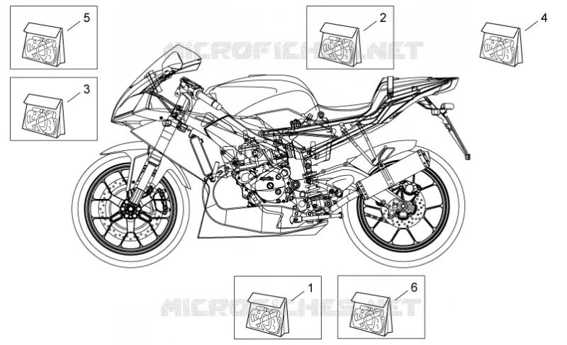 Décalco Aprilia APRILIA-MOTORCYCLES 125 RS 2006  RS 125