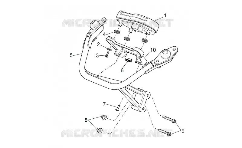 Tableau de bord Aprilia APRILIA-MOTORCYCLES 125 RS 2009  RS 125