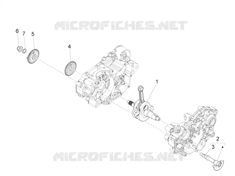 Arbre moteur Aprilia APRILIA-MOTORCYCLES 125 RS4 2014  RS4 125 4T