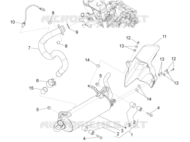 Pot d''échappement Aprilia APRILIA-MOTORCYCLES 125 RS4 2014  RS4 125 4T