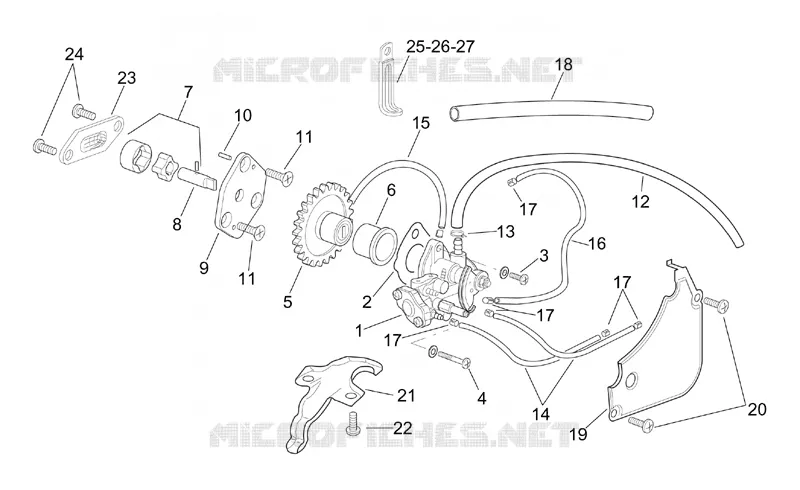 Pompe huile Aprilia APRILIA-MOTORCYCLES 250 RS 1996  RS 250