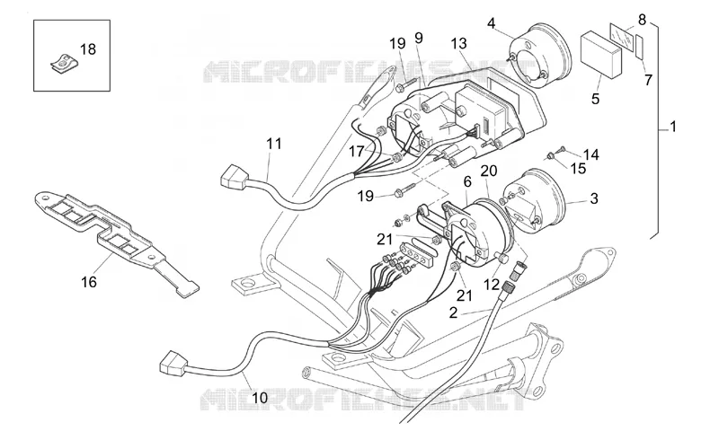 Tableau de bord Aprilia APRILIA-MOTORCYCLES 250 RS 1995  RS 250