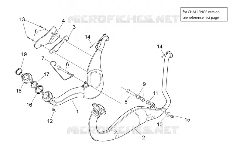 Groupe echappement I Aprilia APRILIA-MOTORCYCLES 250 RS 2002  RS 250