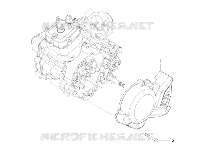 Carter de volant Aprilia APRILIA-MOTORCYCLES 50 RS4 2011  RS4 50 2T