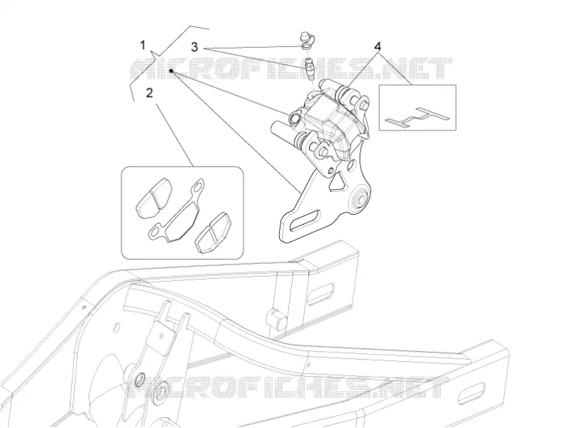 Pince frein arrière Aprilia APRILIA-MOTORCYCLES 50 RS4 2013  RS4 50 2T