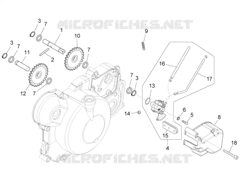 Pompe huile Aprilia APRILIA-MOTORCYCLES 50 RS4 2013  RS4 50 2T