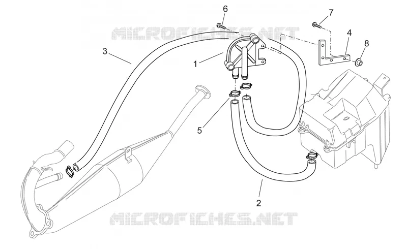 Air secondaire Aprilia APRILIA-MOTORCYCLES 50 RS 2003  RS 50