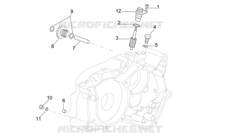 Carter gauche Aprilia APRILIA-MOTORCYCLES 50 RS 2002  RS 50