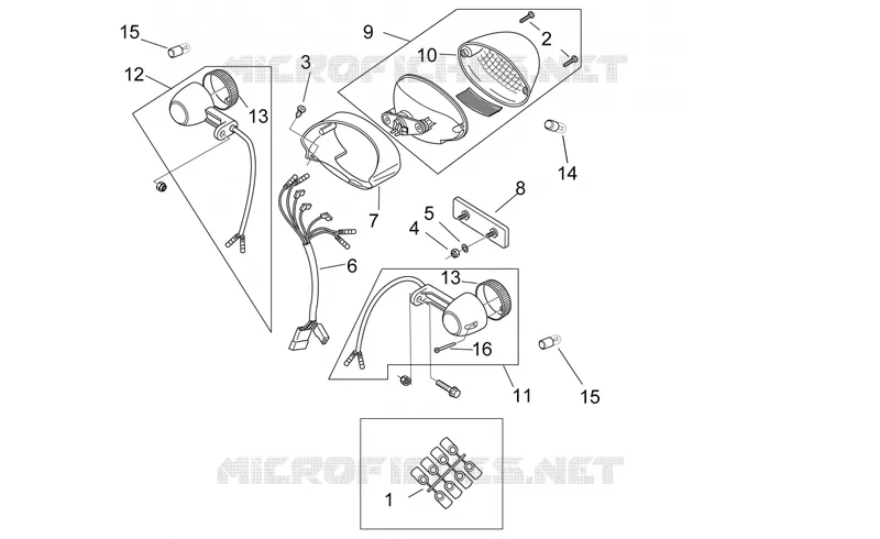 Feux arriere Aprilia APRILIA-MOTORCYCLES 50 RS 2002  RS 50