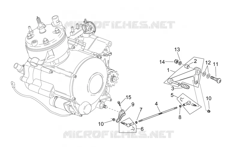 Levier boîte de vitesses Aprilia APRILIA-MOTORCYCLES 50 RS 2004  RS 50
