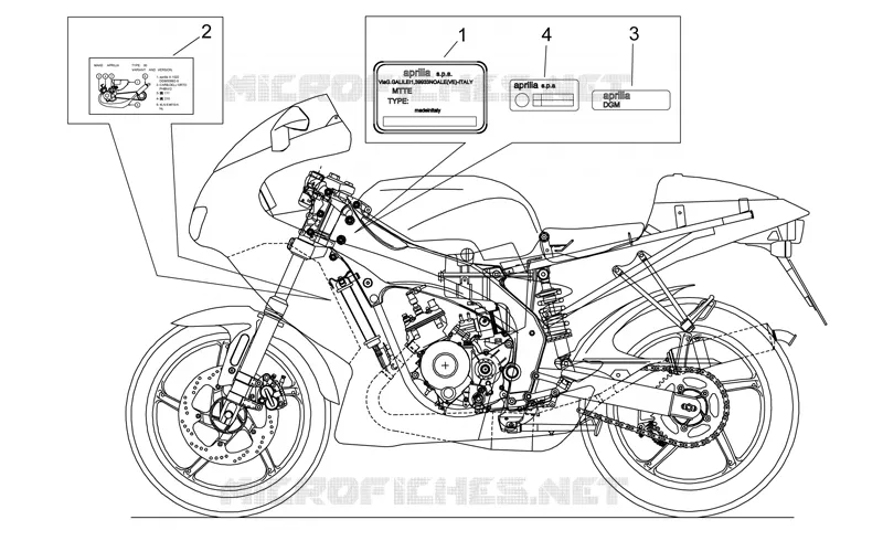 Plaquettes Aprilia APRILIA-MOTORCYCLES 50 RS 1999  RS 50