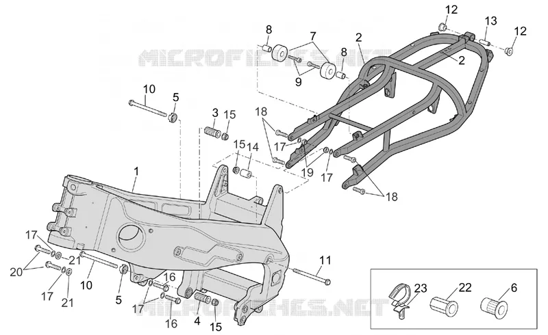 Chassis I Aprilia APRILIA-MOTORCYCLES 1000 RST-FUTURA 2001  RST 1000 Futura