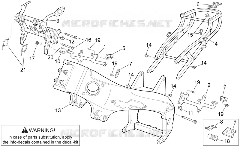 Chassis I Aprilia APRILIA-MOTORCYCLES 1000 RSV 1998  RSV 1000