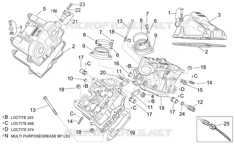 Couvercle soupapes Aprilia APRILIA-MOTORCYCLES 1000 RSV 2007  RSV 1000