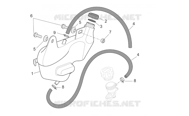 Vase d'expansion Aprilia APRILIA-MOTORCYCLES 1000 RSV 2007  RSV 1000