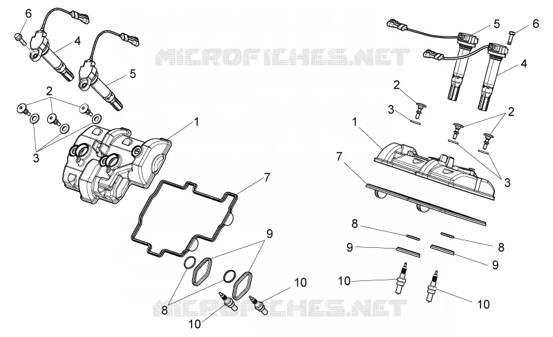 Couvercle soupapes Aprilia APRILIA-MOTORCYCLES 1000 RSV4 2013  RSV4 1000 APRC Factory ABS