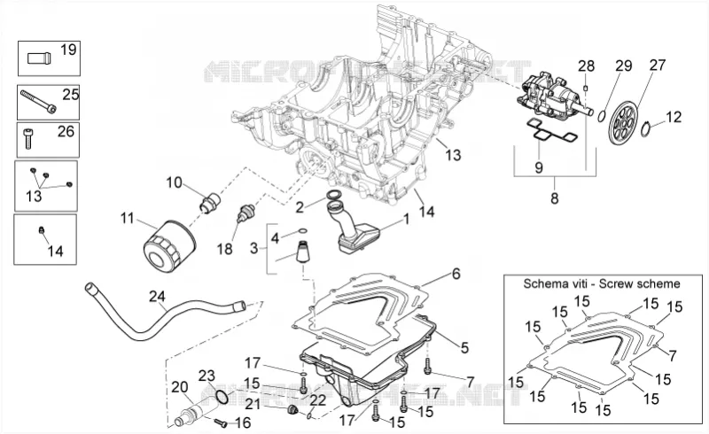 Lubrification Aprilia APRILIA-MOTORCYCLES 1000 RSV4 2015  RSV4 1000 APRC Factory ABS