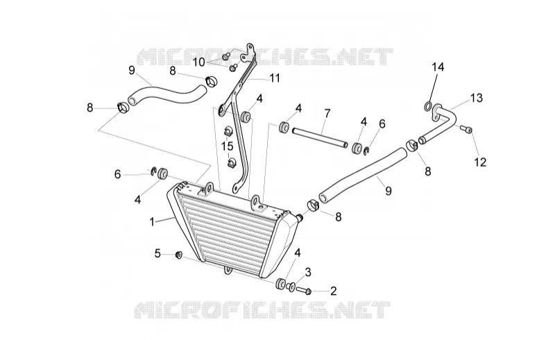 Radiateur huile Aprilia APRILIA-MOTORCYCLES 1000 RSV4 2013  RSV4 1000 APRC Factory ABS