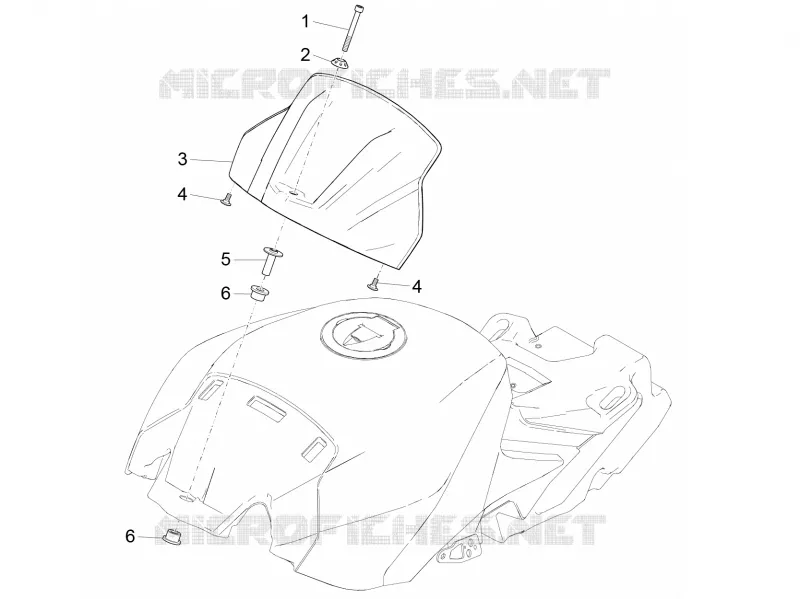 Couvre-réservoir Aprilia APRILIA-MOTORCYCLES 1000 RSV4 2016  RSV4 1000 Racing Factory L.E