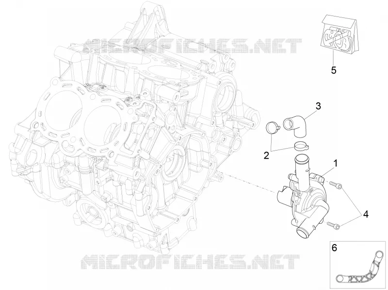 Pompe à eau Aprilia APRILIA-MOTORCYCLES 1000 RSV4 2016  RSV4 1000 Racing Factory L.E