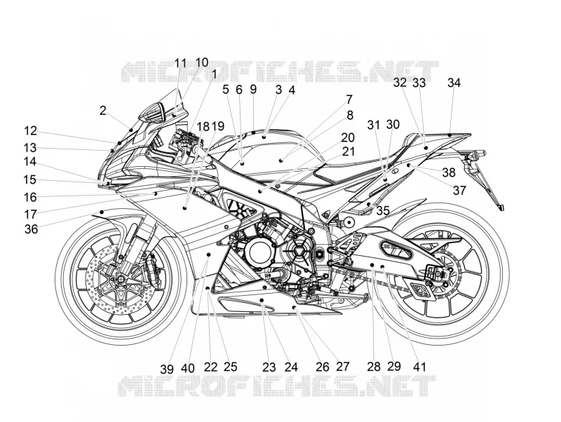 Décalco Aprilia APRILIA-MOTORCYCLES 1000 RSV4 2017  RSV4 1000 Racing Factory L.E