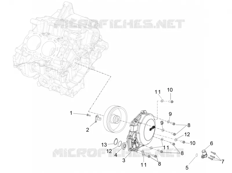 Carter de volant Aprilia APRILIA-MOTORCYCLES 1000 RSV4 2016  RSV4 1000 RR