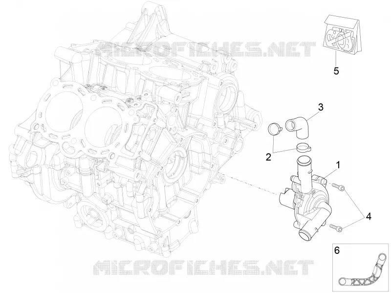 Pompe à eau Aprilia APRILIA-MOTORCYCLES 1000 RSV4 2016  RSV4 1000 RR