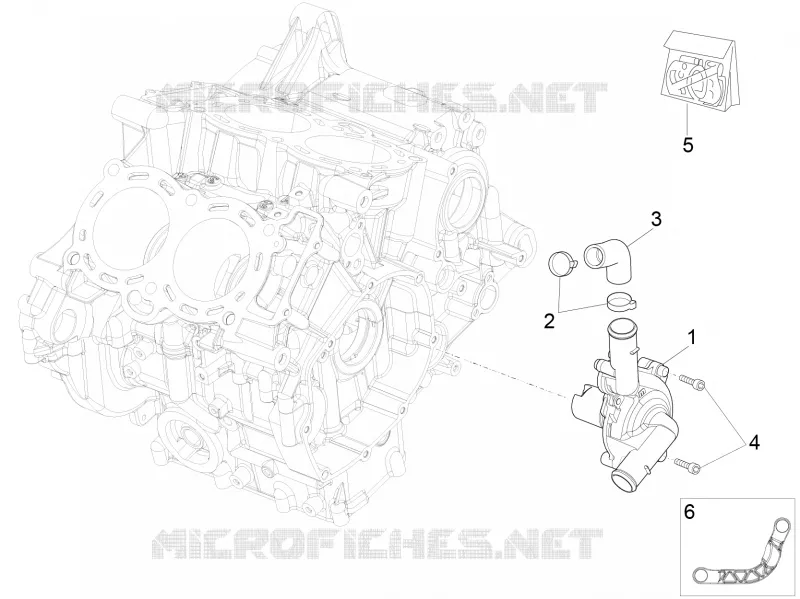 Pompe à eau Aprilia APRILIA-MOTORCYCLES 1000 RSV4 2017  RSV4 1000 RR