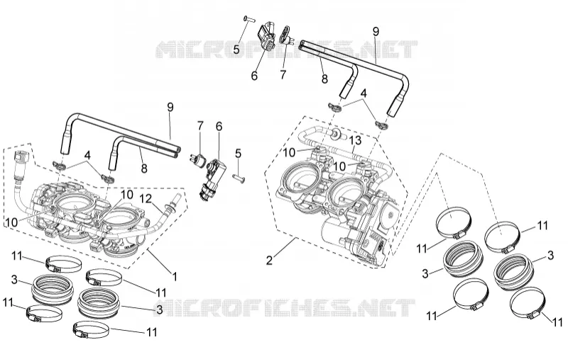 Corps à papillon Aprilia APRILIA-MOTORCYCLES 1000 RSV4 2015  RSV4 1000 RR Racer Pack