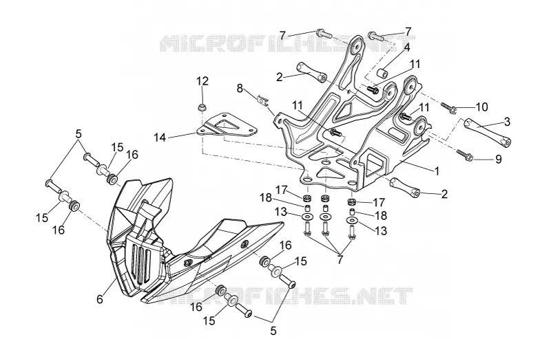 Support Aprilia APRILIA-MOTORCYCLES 750 SHIVER 2013  Shiver