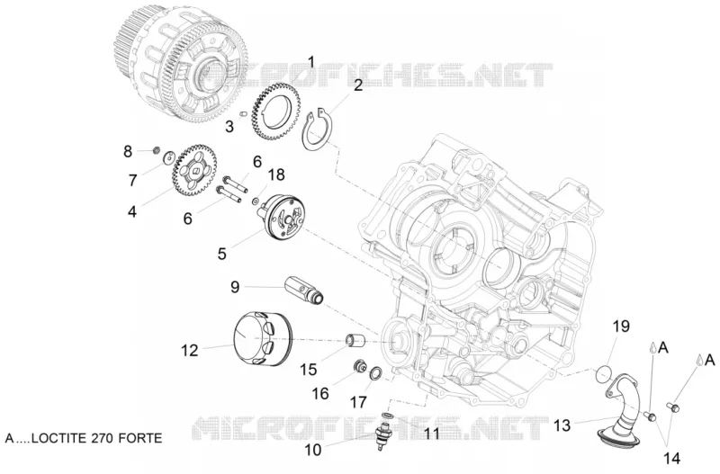 Pompe huile Aprilia APRILIA-MOTORCYCLES 750 SHIVER 2016  Shiver