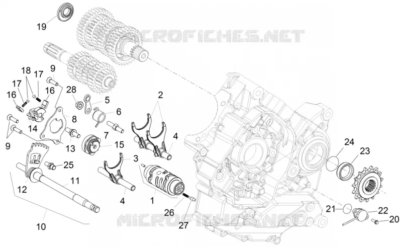 Selecteur boîte de vitesses Aprilia APRILIA-MOTORCYCLES 750 SHIVER 2016  Shiver
