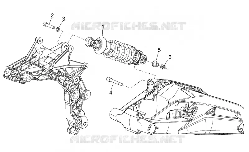 Suspension arriere Aprilia APRILIA-MOTORCYCLES 750 SHIVER 2015  Shiver PA