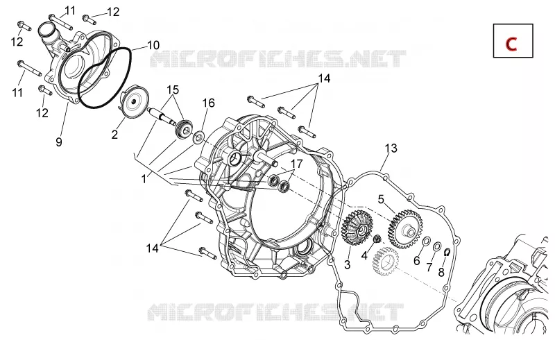 Pompe à eau Aprilia APRILIA-MOTORCYCLES 750 SHIVER 2012  Shiver